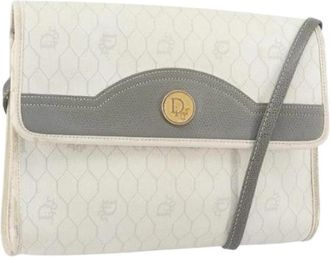 Dior Pre-owned Vintage Schoudertas - Dames - Vintage Schoudertas - Wit - ONE Size - Leer - Vintage