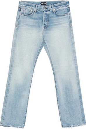 Tom Ford Faded Straight-leg Jeans