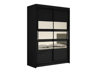 Mirjan24 Mobilier1 - Armario Closico 109, Negro, 200x120x58cm, Puertas De Armario: Correderas, N&uacute;mero De Estantes: 0