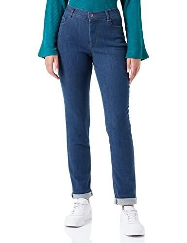 Jean Femme Gardeur Bleu Foncé - Taille 42, Coupe Droite, Fermeture Bas Des Jambes