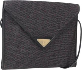 Saint Laurent Pre-owned Cross Body Bags, female, Black, Size: ONE SIZE Pre-owned Plastic Shoulder Bag