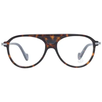 Moncler MO-1044405 Aviator Plastic Frame Eyeglasses - Brown