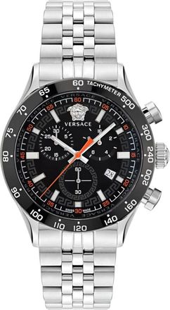 Versace Hellenyium Chrono - Heren - Horloges - Grijs - ONE Size - Accessoires