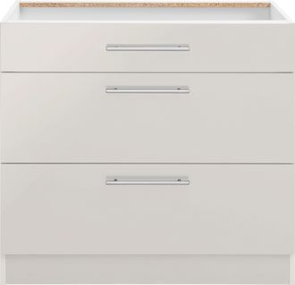 Wiho Küchen Unterschrank »Cali« 90 cm breit, mit 2 grossen Auszügen ohne Arbeitsplatte