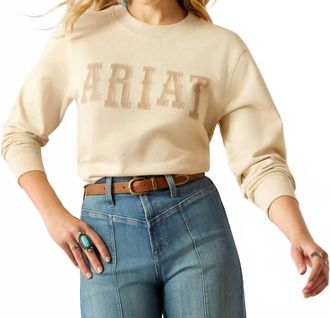 Ariat Essential Crew Sweatshirt In Summer Sand