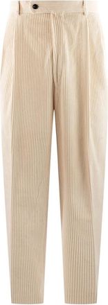 Gabriele Pasini Pantalone Classico Velluto - - Trousers - Uomo - Beige - M