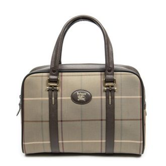 Burberry Pre-owned Womens Burberrys Small Boston Handbag - Green - One Size