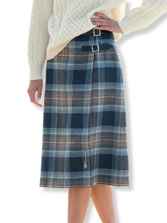 Celtic & Co. British Midi Celt Kilt in Blue Ink Tartan at Nordstrom, Size 10
