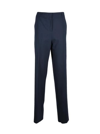 Marella Straight Leg Trousers with Zip Closure and Tailored Design