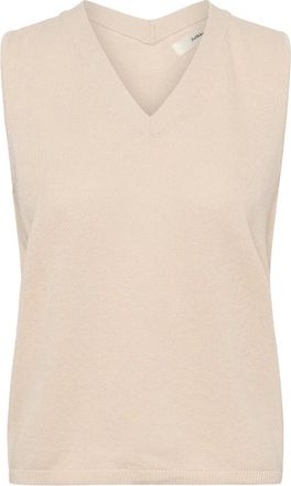 Inwear Jersey de pico - Knitwear - Mujer - Beige - S