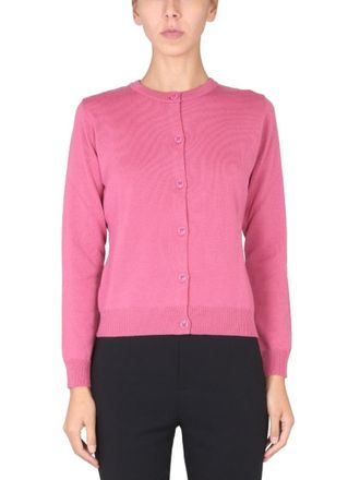 Moschino Finely Knit Virgin Wool Cardigan