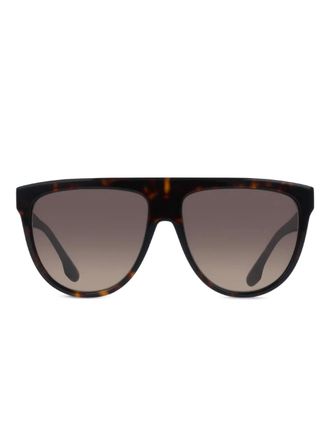 Victoria Beckham flat-top sunglasses - Brown