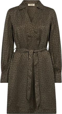 Mos Mosh MOS Mosh, Kleedjes, Dames, Groen, S, Pais Jurk Schildpadpatroon