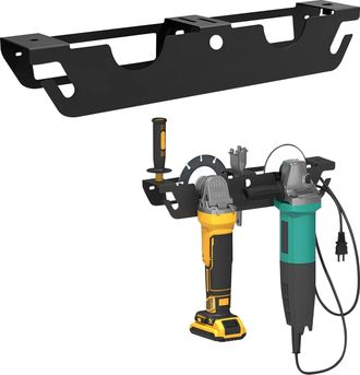 OEM Soporte Para Amoladora Angular, Estante De Almacenamiento Para Amoladora Angular Con 2 Compartimentos, Soporte De Pared Para Amoladora Angular Con Sus