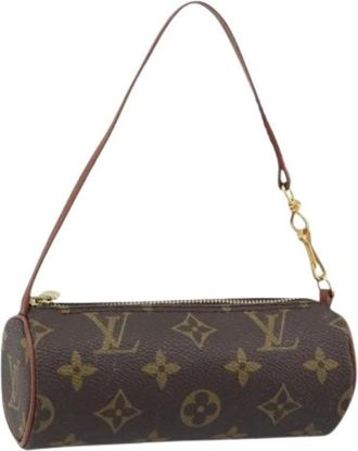 Louis Vuitton Pre-owned Mini Bags, female, Brown, Size: ONE SIZE Pre-owned Canvas Pouch