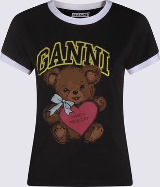 Ganni T-Shirts And Polos Phantom-Donna