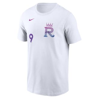 Nike Vinnie Pasquantino Kansas City Royals City Connect Nike Mens MLB T-Shirt in White | N19910ARO9-UT6