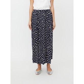 Masai MaSiffan Polka Dot Skirt in Navy Blazer at Nordstrom, Size Xx-Large