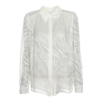 Lala Berlin Shirts, female, White, Size: S Light Crepe de Chine Blouse
