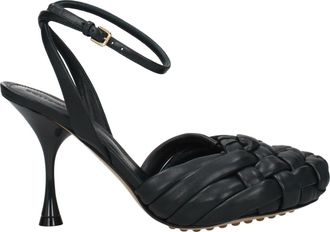 Bottega Veneta Sandals Mujeres de cuero verde/calamaio