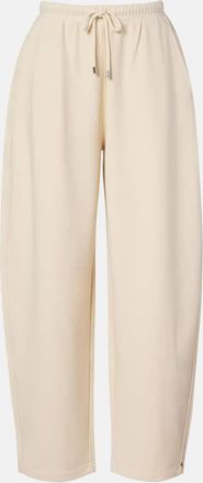 Sportmax Pantaloni sportivi a gamba larga in jersey di misto cotone