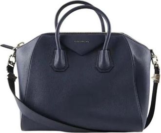 Givenchy Pre-owned Cabas - Dames - Vintage Handtas - Blauw - ONE Size - Leer - Vintage