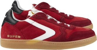 Valsport Schoenen, Heren, Rood, 43 EU, Suede Sneakers