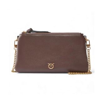 Pinko Pinko, Dames, Tassen, Bruin, Maat: ONE Size Katoen