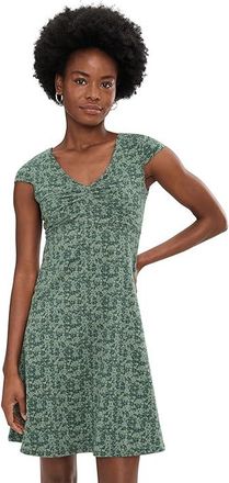Toad&Co Rosemarie Dress Womens Dress Cilantro Print : XS, Cotton/Spandex/Lyocell