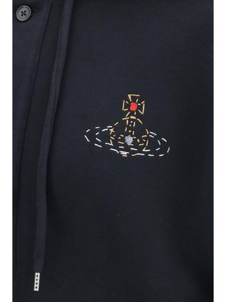 Vivienne Westwood Oversized Batwing Sleeves Hoodie - Black