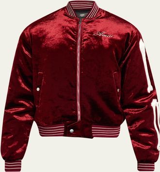 Amiri Bones Satin Bomber Jacket
