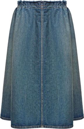 Maison Margiela Gonna in denim - Blu