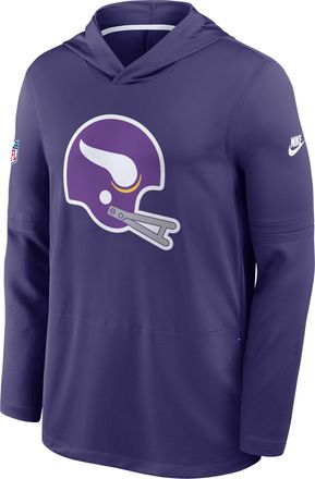Nike Minnesota Vikings Alt Nike Mens Dri-FIT NFL Long-Sleeve Hooded Top in Purple | 03B9CX99Q9M-HHY