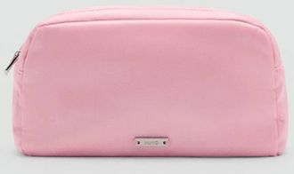 Mango Necessaire raso doppia tasca rosa - Donna - Taglia unica - MANGO
