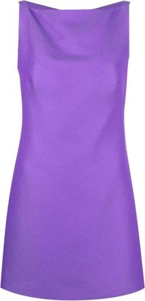 Valentino Dames, Jurken, Paars, Maat: XS Katoen