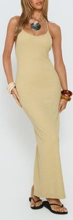 Princess Polly Be The One Beaded Back Maxi Dress in Sage Green at Nordstrom, Size 10