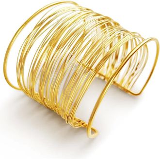 Hzmer Jewellery Bracciale rigido martellato - Oro