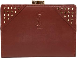 Saint Laurent Brown Leather Wallet (Bi-Fold) (Pre-Owned)