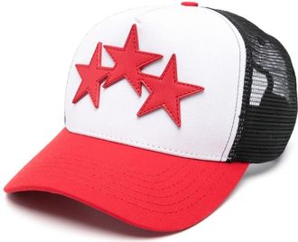 Amiri Three Star Staggered Baseball Cap - Mens - Cotton/Lyocell/Polyester/Bos Taurus