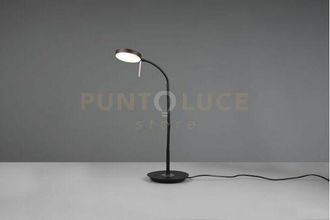 Trio Monza lampada da studio led 12W 1400lm, 2300+3000+4000K con 2 snodi flessibili nero e cromo dimmerabile H.57CM