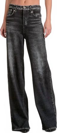 Elan Joy Sweatpant Jean In Black