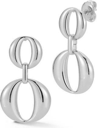 Glaze Jewelry Double Drop Earrings in Silver at Nordstrom Rack