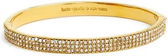 Kate Spade New York heavy metals pav&eacute; bangle in Gold at Nordstrom