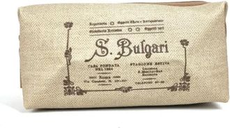 Bulgari Pre-owned Leather pouches - unisex - Vintage Schoudertas - Beige - ONE Size - Leer - Vintage