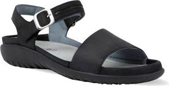 Naot Nagoya Sandal in Ebony Nubuck/Black Leather at Nordstrom, Size 10Us