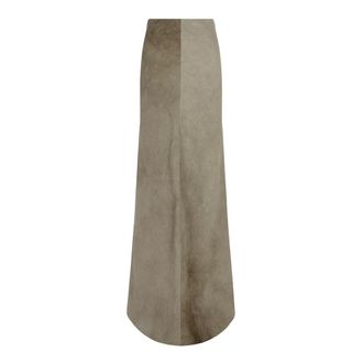 Cortana Bimba- gonna lunga in lino grigio lavato in pietra - - Skirts - Donna - Grigio - XS