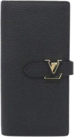 Louis Vuitton Pre-owned Wallets, male, Black, Size: ONE SIZE Pre-owned Leather Wallet