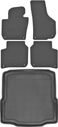 OEM Juego De Alfombrillas De Goma Para Coche Y Maletero Para Skoda Superb Ii Sed&aacute;n/hatchback (2008-2015)