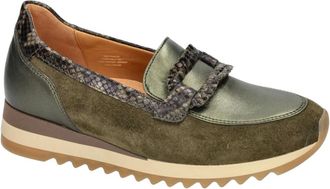 Gabor Schoenen, Dames, Groen, 41 1/2 EU, Leer, Dreamvelour Loafer