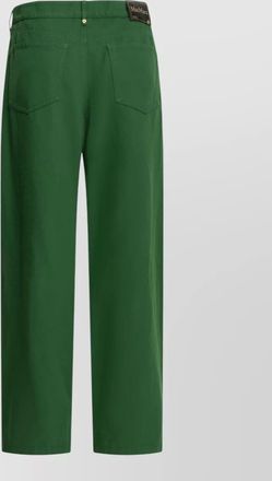 Max Mara tailored trousers belt loops back pockets